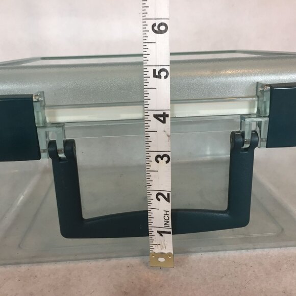 Plastic Storage Box With Hinged Lid FISHING TACKLE 10 X 8X 5 Clear Water Tight - Picture 4 of 8